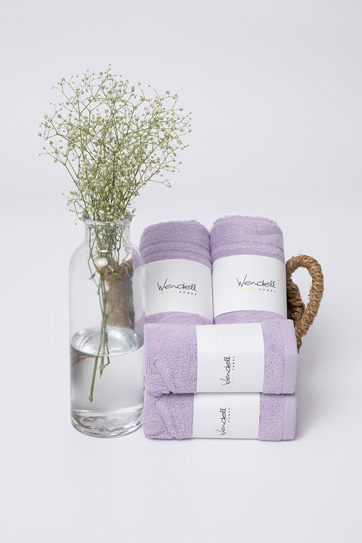 Guest Towels With White Lavender Borders, Set of 2 – Chouchou Touch