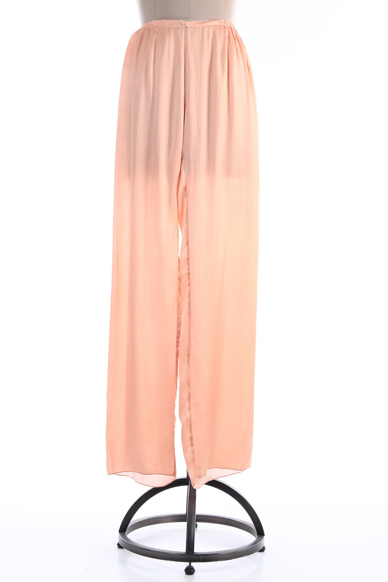 Ida Blush Satin Palazzo Trouser  Trousers  PrettylittleThing   liked  on Polyvore featuring pants pink tro  Satin trousers Palazzo trousers  Pink trousers