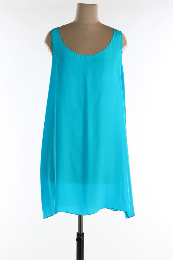 Blue Satin Camisole