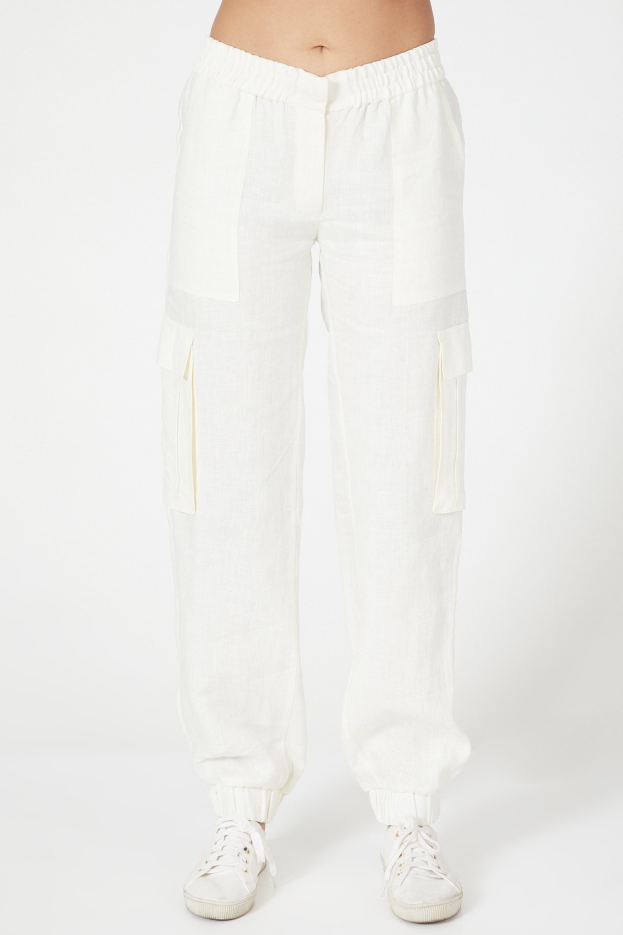Sandy cotton and linen blend cargo pant  PENNINK   Simons