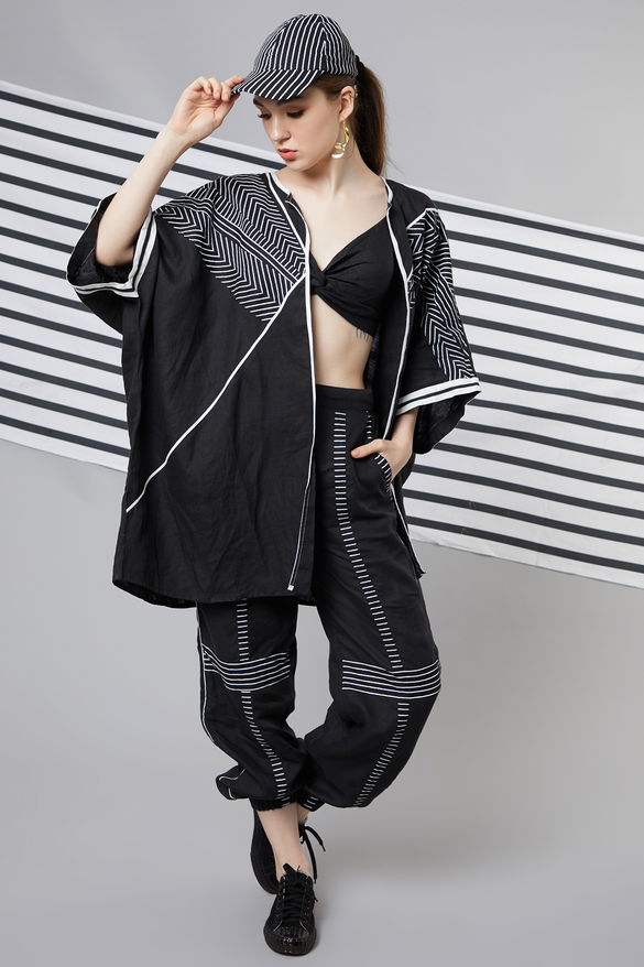 Black Monochrome Co-Ord Set