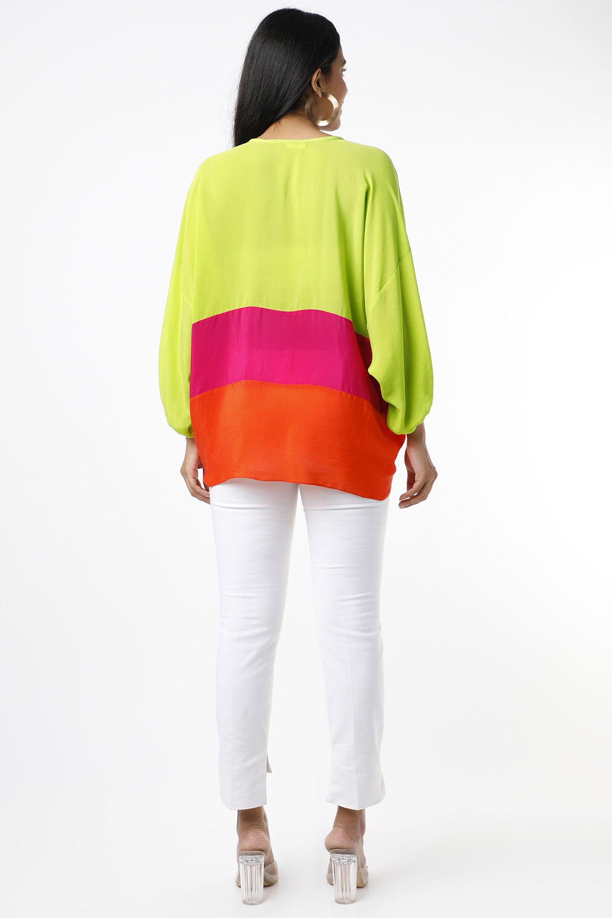 Neon hot sale ruched top