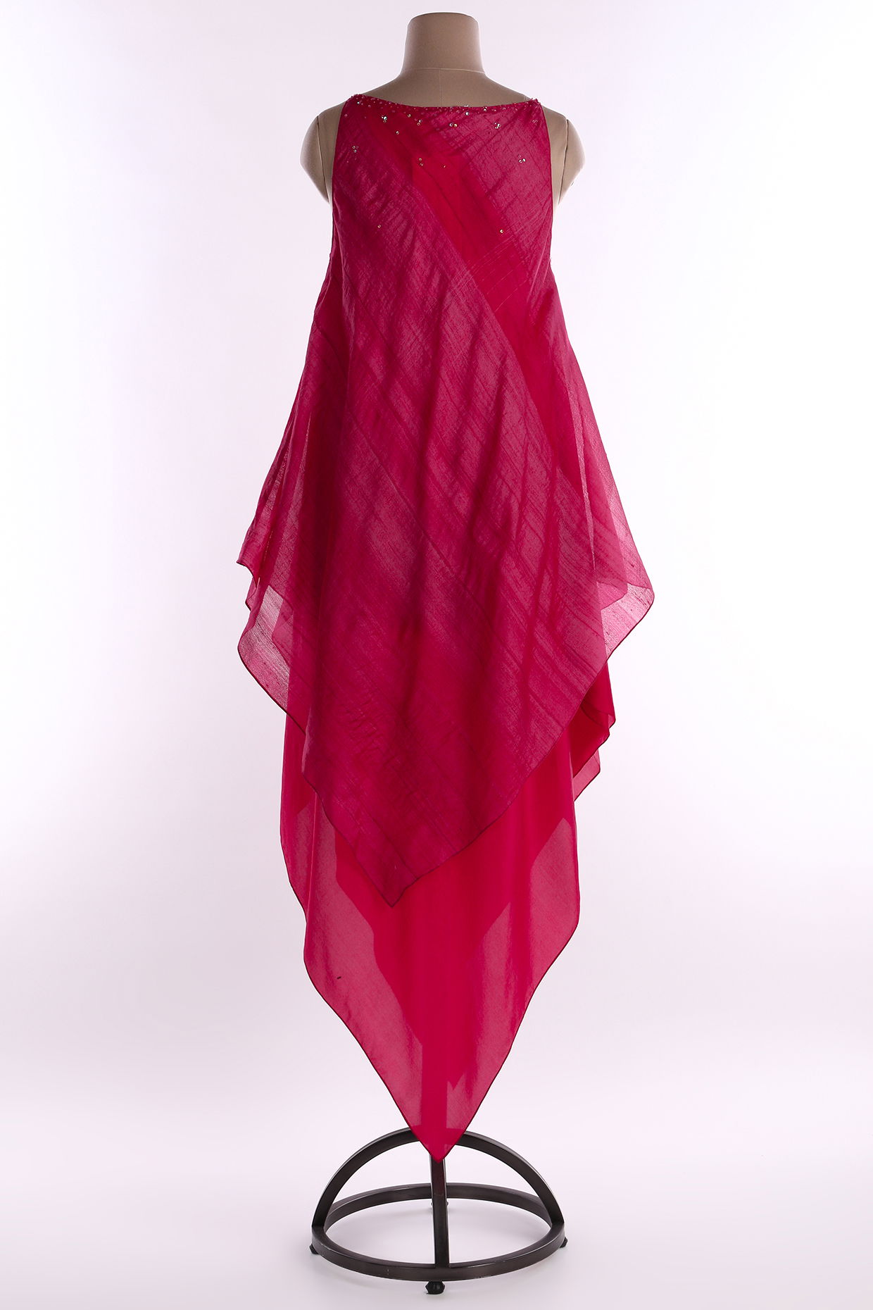 Hot Pink Asymmetric Dress