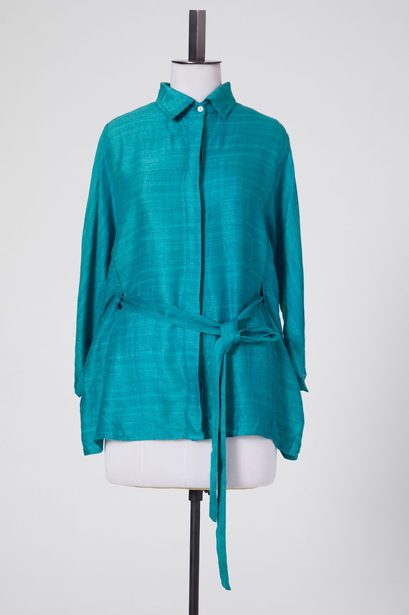 Cobalt Blue Tunic In Linen