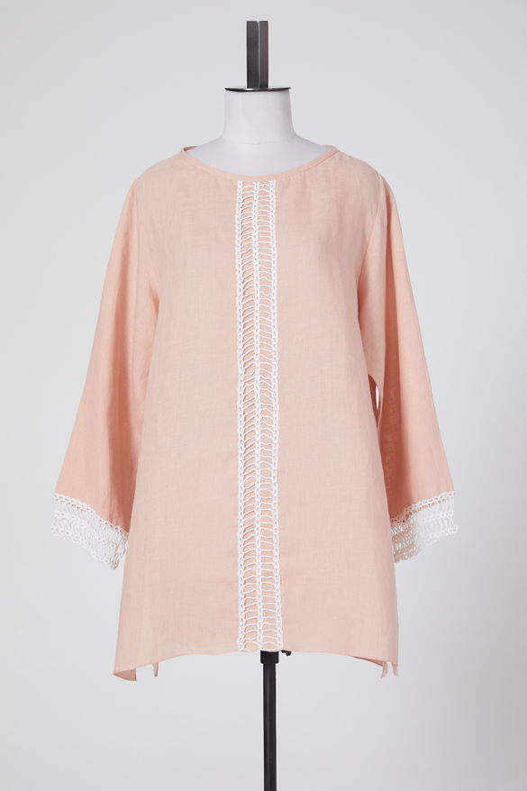 Peach Linen Tunic