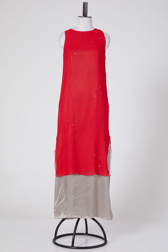 Orange Cotton Long Tunic