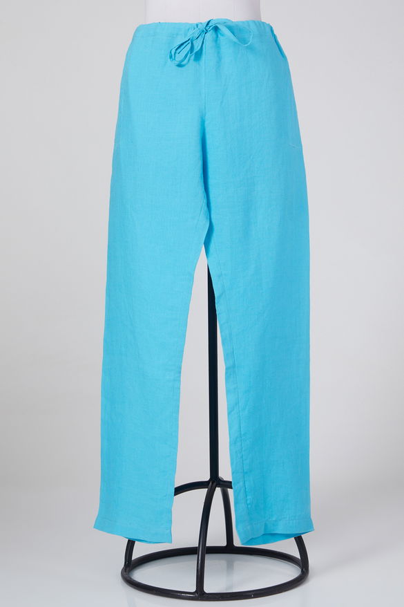 Turquoise Linen Pants