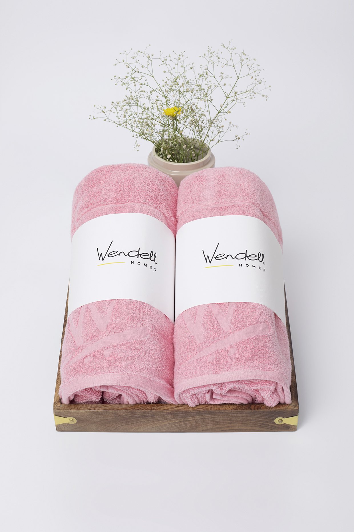 Ultra Soft Pink Towel Set (2 Bath Towels)