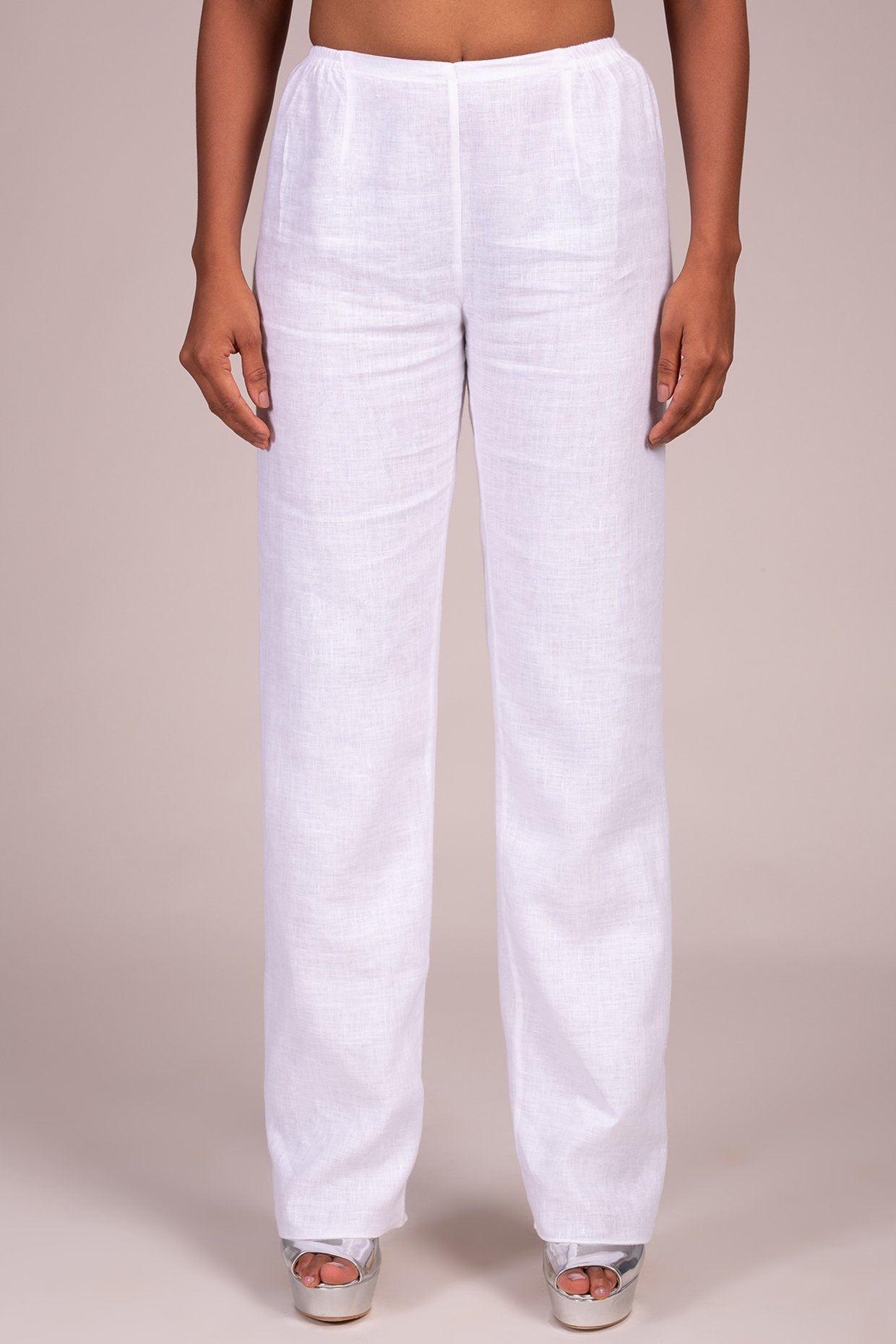 Buy Off White Trousers  Pants for Men by LINEN CLUB Online  Ajiocom