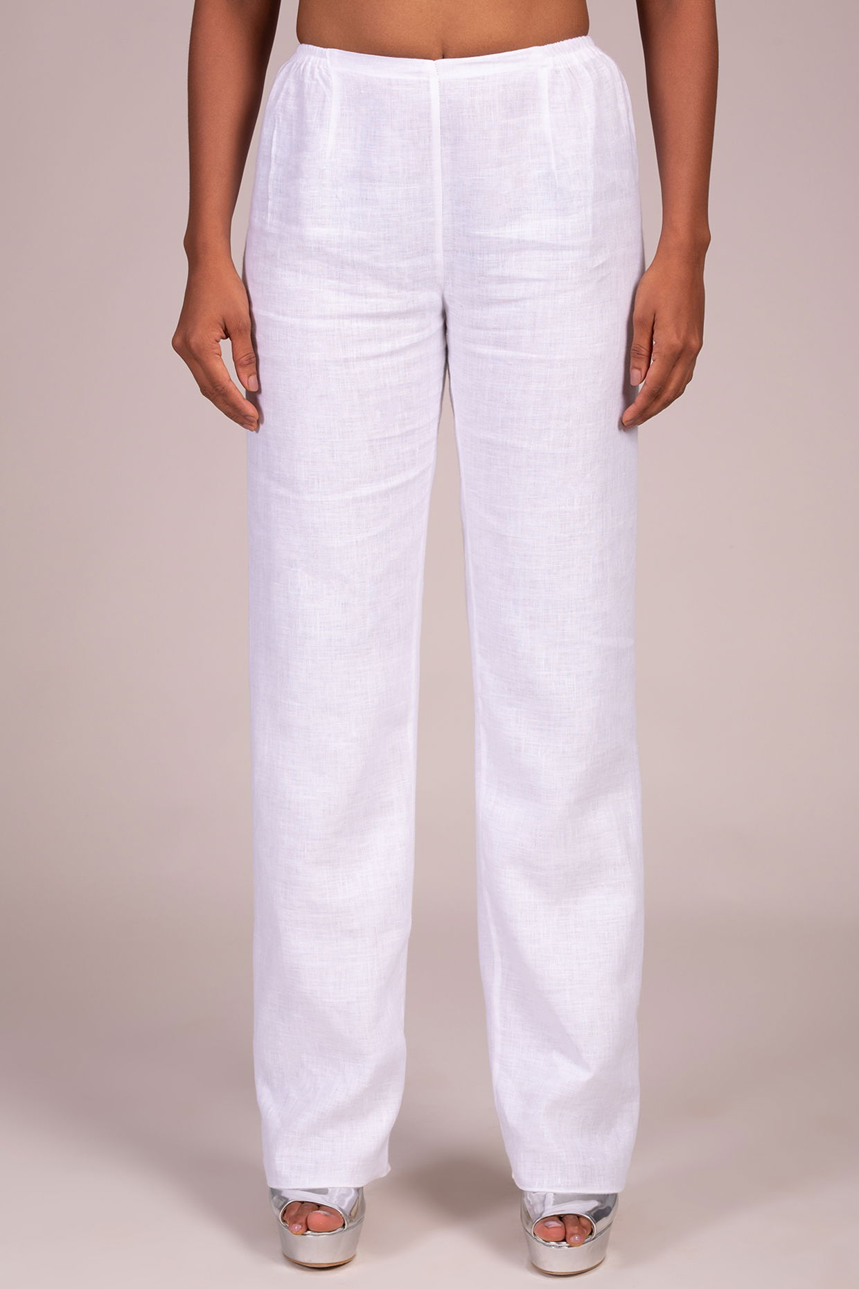 Buy Off White Trousers  Pants for Men by LINEN CLUB Online  Ajiocom