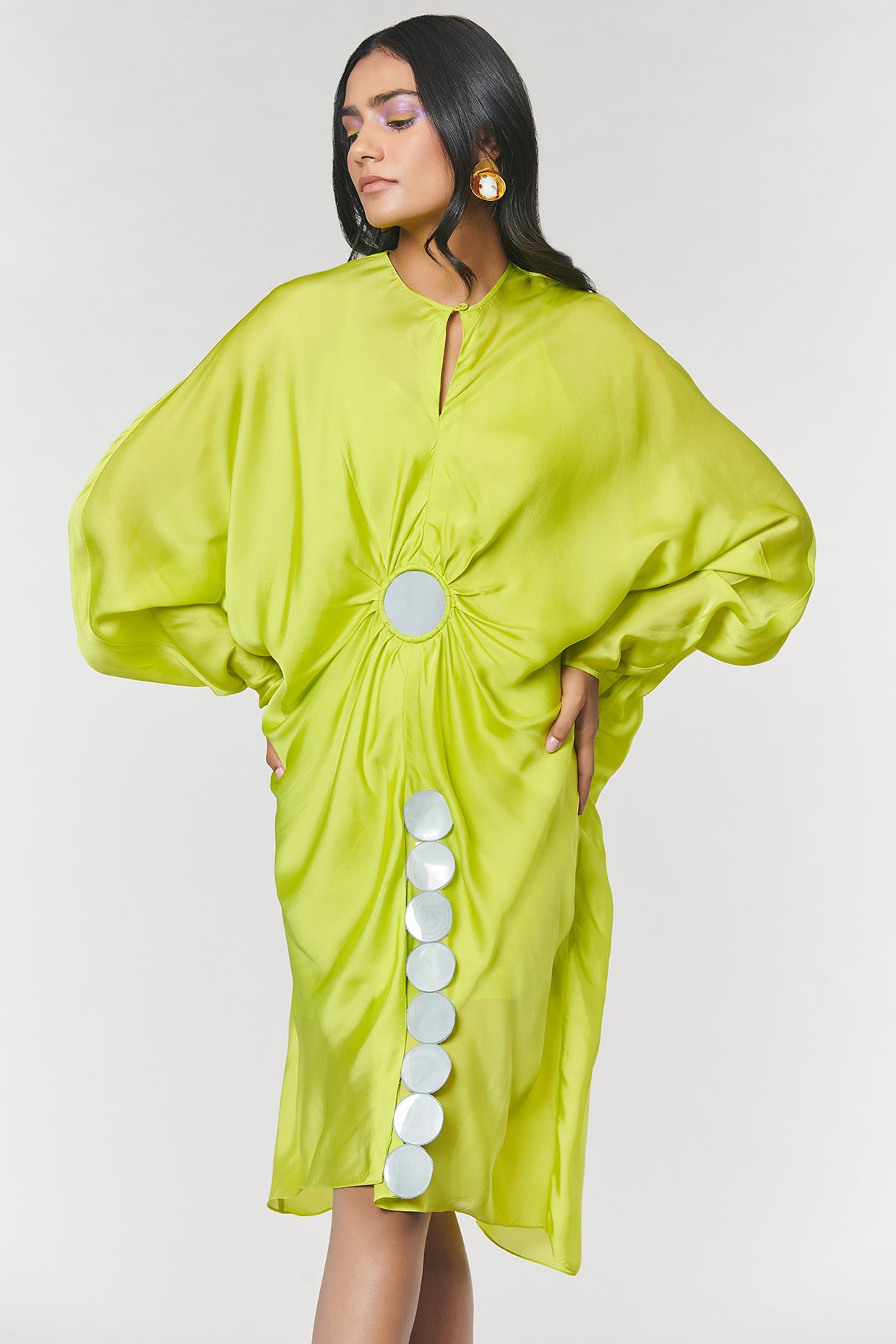 Women's Linen Look Tie Waist Maxi Beach Kaftan Dress | Boohoo UK