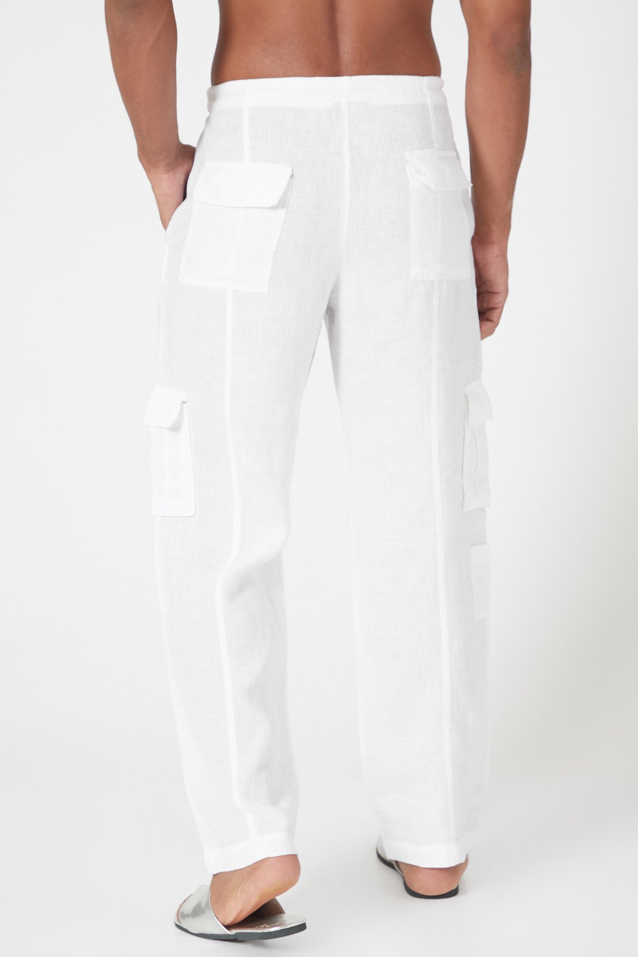 Nylon Cargo Pants - Natural white - Men | H&M US