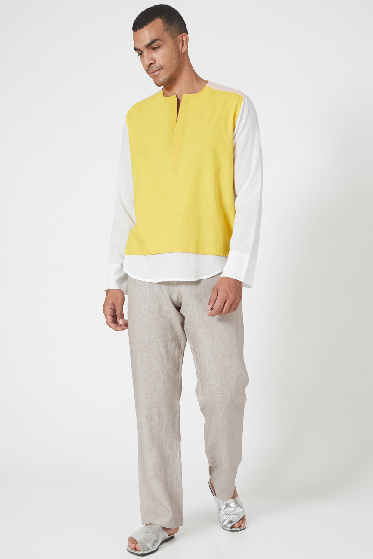 Yellow sales tunic shirt