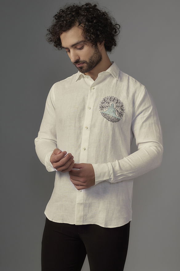 White Linen Shirt