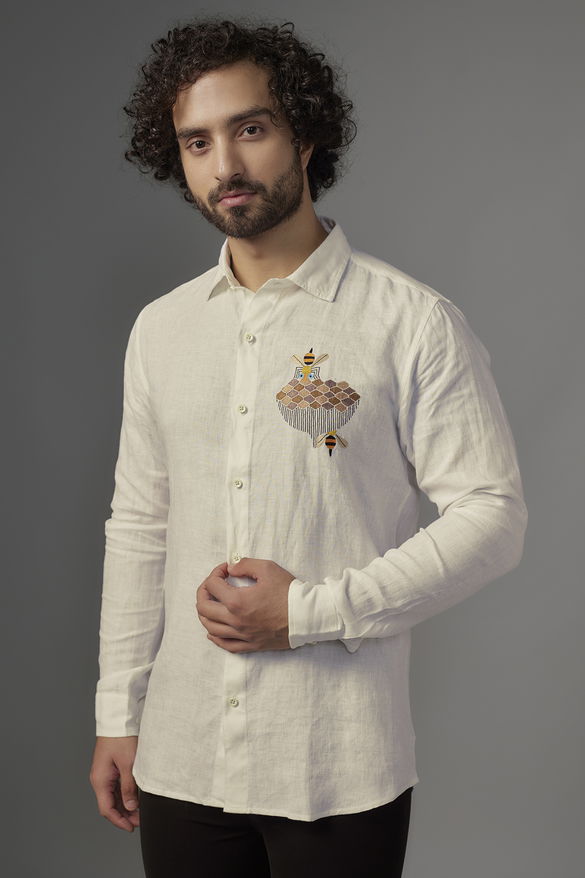 White Linen Shirt