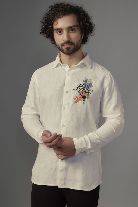 White Linen Shirt