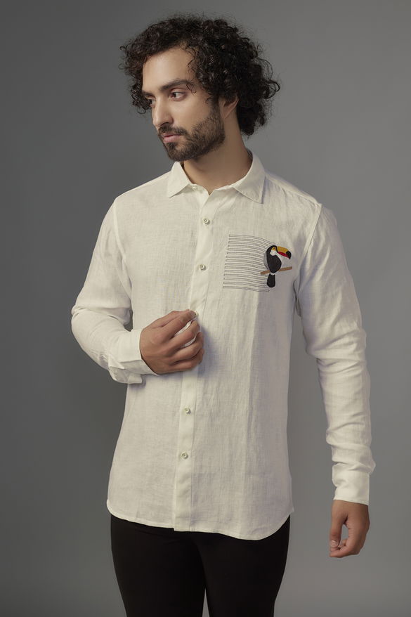 White Linen Shirt