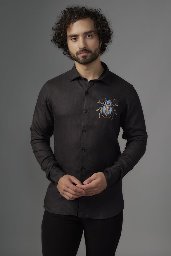 Black Linen Shirt