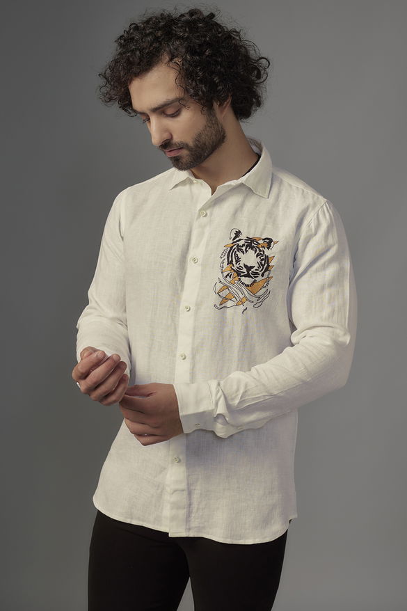 White Linen Shirt