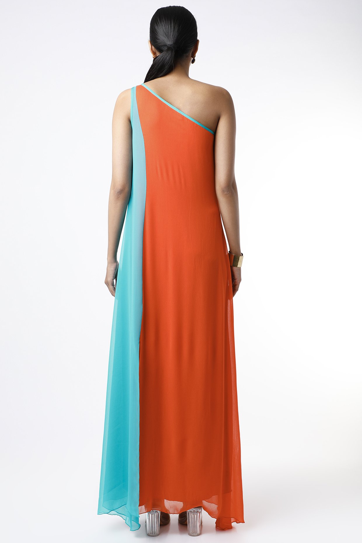 Buy Luca One-Shoulder Pleated Maxi Dress for Women